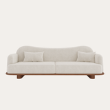 Sofa băng Sabi – lựa chọn bệ nâu walnut