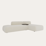 Sofa góc Selestia Compact 3–4 chỗ màu cream - góc nhìn bên