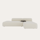 Sofa góc Selestia Compact 3–4 chỗ màu cream - góc chính diện