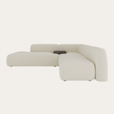 Sofa góc Selestia Grand 3–4 chỗ màu kem - góc nhìn bên