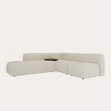 Sofa góc Selestia Grand 3–4 chỗ màu kem - góc chính diện