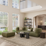 Sofa băng Solace 2–3 chỗ màu xanh lá - góc phối cảnh bổ sung