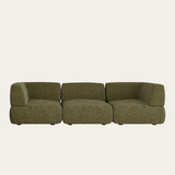 Sofa băng Solace 2–3 chỗ màu xanh lá - góc chính diện