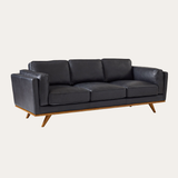 Sofa băng Timber 3–4 chỗ màu đen - góc chính diện