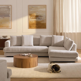 Sofa góc Tribeca Classic 3–4 chỗ màu be - góc phối cảnh
