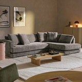 Sofa góc Tribeca Classic 3–4 chỗ màu xám - góc phối cảnh