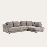 Sofa góc Tribeca Classic 3–4 chỗ màu xám - góc nhìn bên