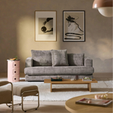 Sofa băng Tribeca Standard 2–3 chỗ màu xám - góc phối cảnh