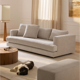 Sofa băng Tribeca Spacious 3–4 chỗ màu trắng - góc phối cảnh