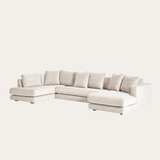 Sofa góc Tribeca Trio 3 module màu be nhạt - góc nhìn bên