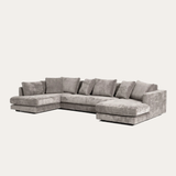 Sofa góc Tribeca Trio 3 module màu xám - góc chính diện