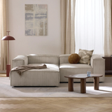 Sofa góc Wish Duo 2 module màu be - góc phối cảnh