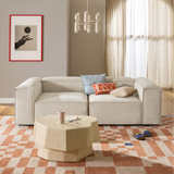 Sofa băng Wish Duo 2 module màu be - góc phối cảnh