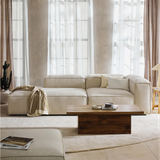 Sofa băng Wish Duo Open 2 module màu kem - góc phối cảnh