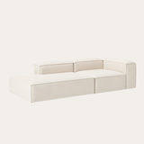 Sofa băng Wish Duo Open 2 module màu kem - góc nhìn bên