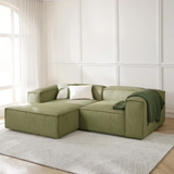 Sofa góc Wish Duo 2 module màu xanh rêu - góc phối cảnh