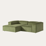 Sofa góc Wish Duo 2 module màu xanh rêu - góc nhìn bên