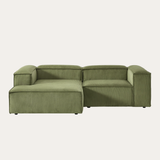Sofa góc Wish Duo 2 module màu xanh rêu - góc chính diện