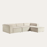 Sofa góc Wish Trio 3 module màu be - góc nhìn bên