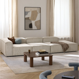 Sofa băng Wish Trio Open 3 module màu be - góc phối cảnh
