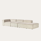 Sofa băng Wish Trio Open 3 module màu be - góc nhìn bên