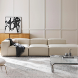 Sofa băng Wish Trio Open 3 module màu trắng kem - góc phối cảnh