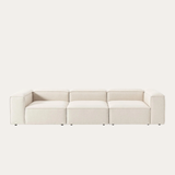 Sofa băng Wish Trio 3–4 chỗ màu trắng kem - góc chính diện