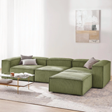Sofa góc Wish Trio 3 module màu xanh rêu - góc phối cảnh