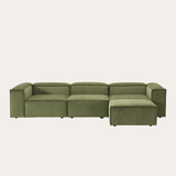 Sofa góc Wish Trio 3 module màu xanh rêu - góc chính diện