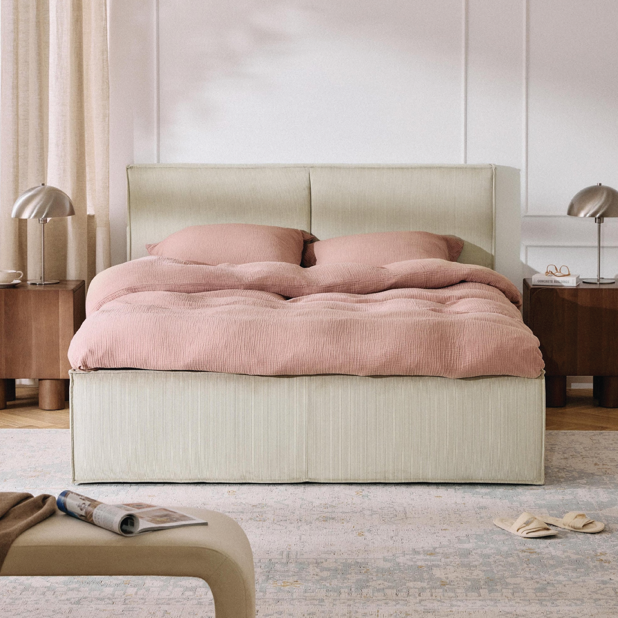  Giường bọc vải - Wish 