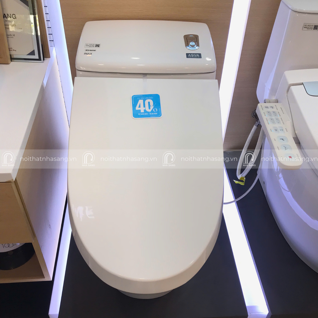 Bồn cầu 1 khối INAX AC-1008VRN (AC1008VRN) Aqua Ceramic nắp êm