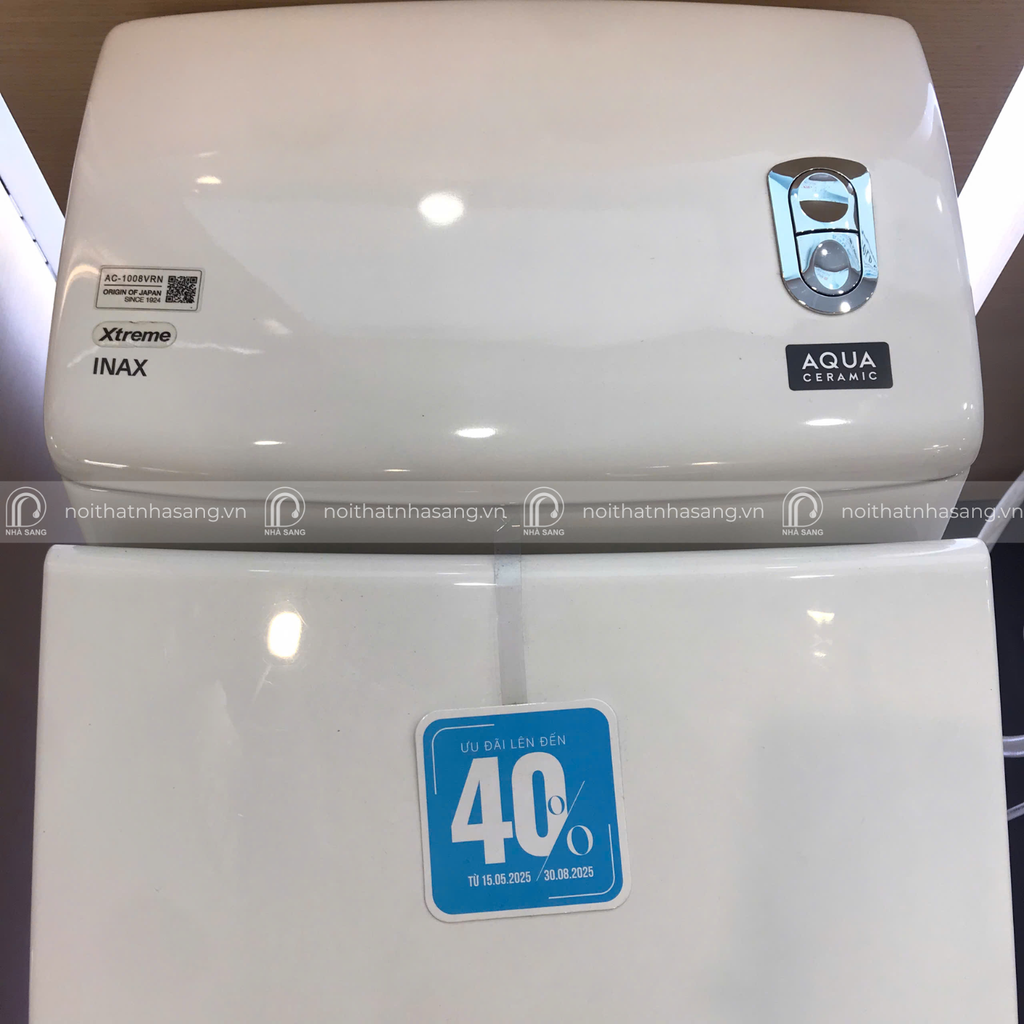 Bồn cầu 1 khối INAX AC-1008VRN (AC1008VRN) Aqua Ceramic nắp êm