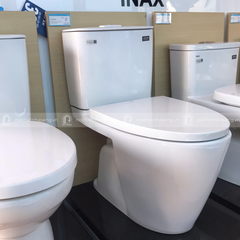 Bồn Cầu INAX 602VN (AC602VN) 2 Khối Xả Nhấn Aqua Ceramic