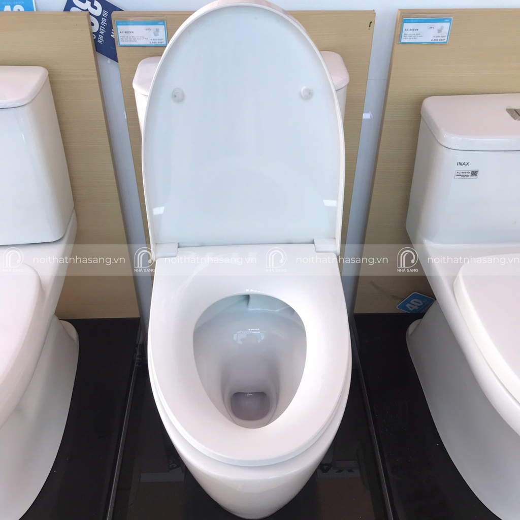 Bồn Cầu INAX 602VN (AC602VN) 2 Khối Xả Nhấn Aqua Ceramic