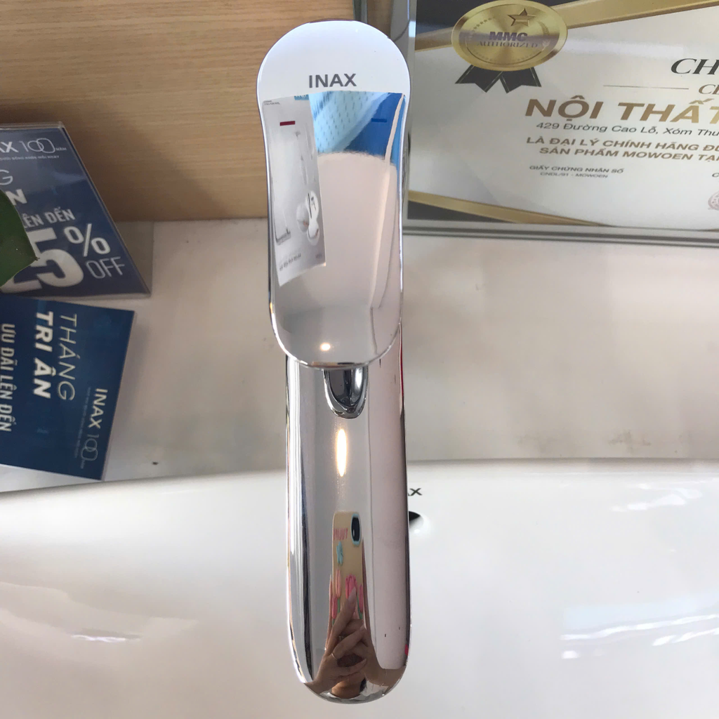 Vòi Lavabo Thân Cao Inax LFV-1402SH Nóng Lạnh