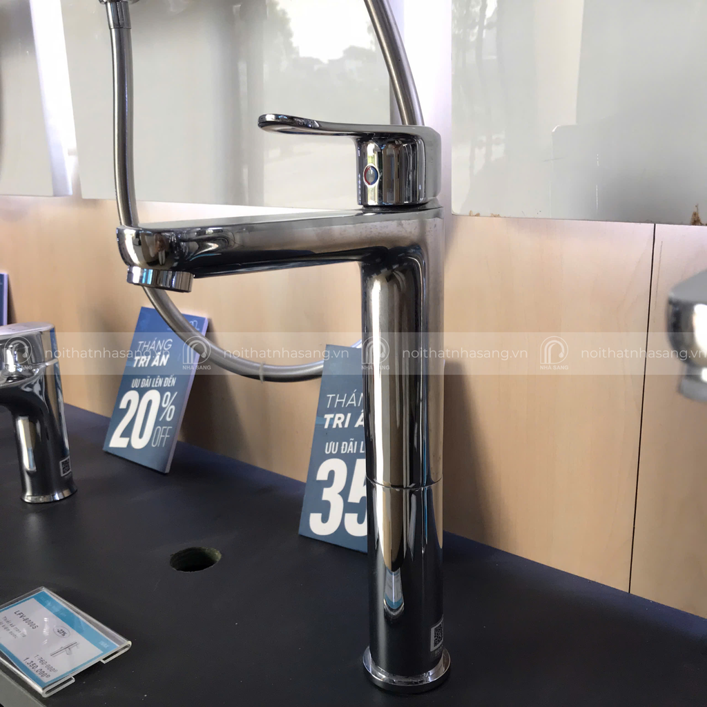 Vòi Lavabo Nóng Lạnh INAX LFV-2012SH Thân Cao