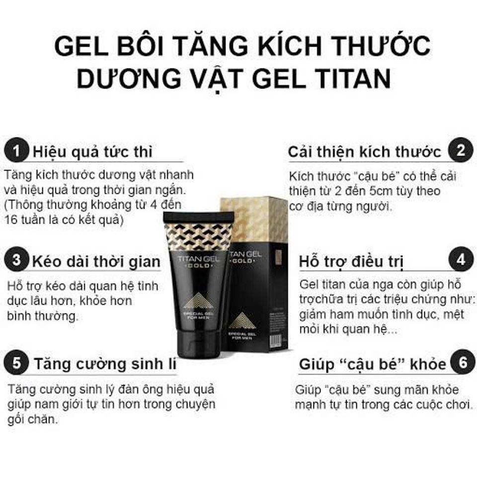  Gel titan gold chuẩn Nga 
