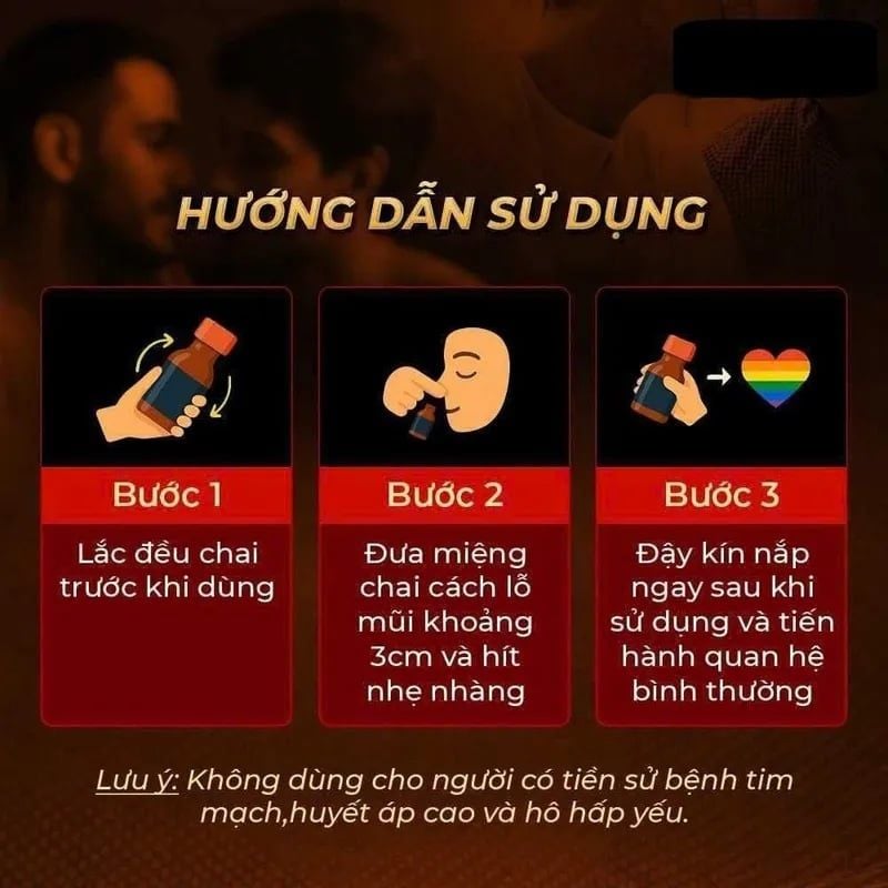  Chai hít tăng khoái bao phê kích thích Popper C4 Super Power Blue 10ml Che tên khi giao hàng 