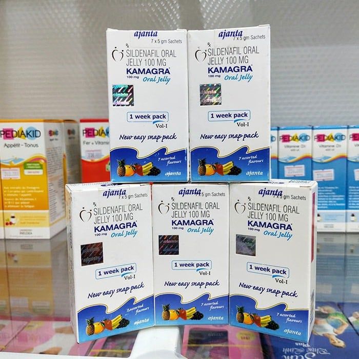  Thạch kamagra oral jelly 100mg tăng cường sinh lý kéo dài thời gian 