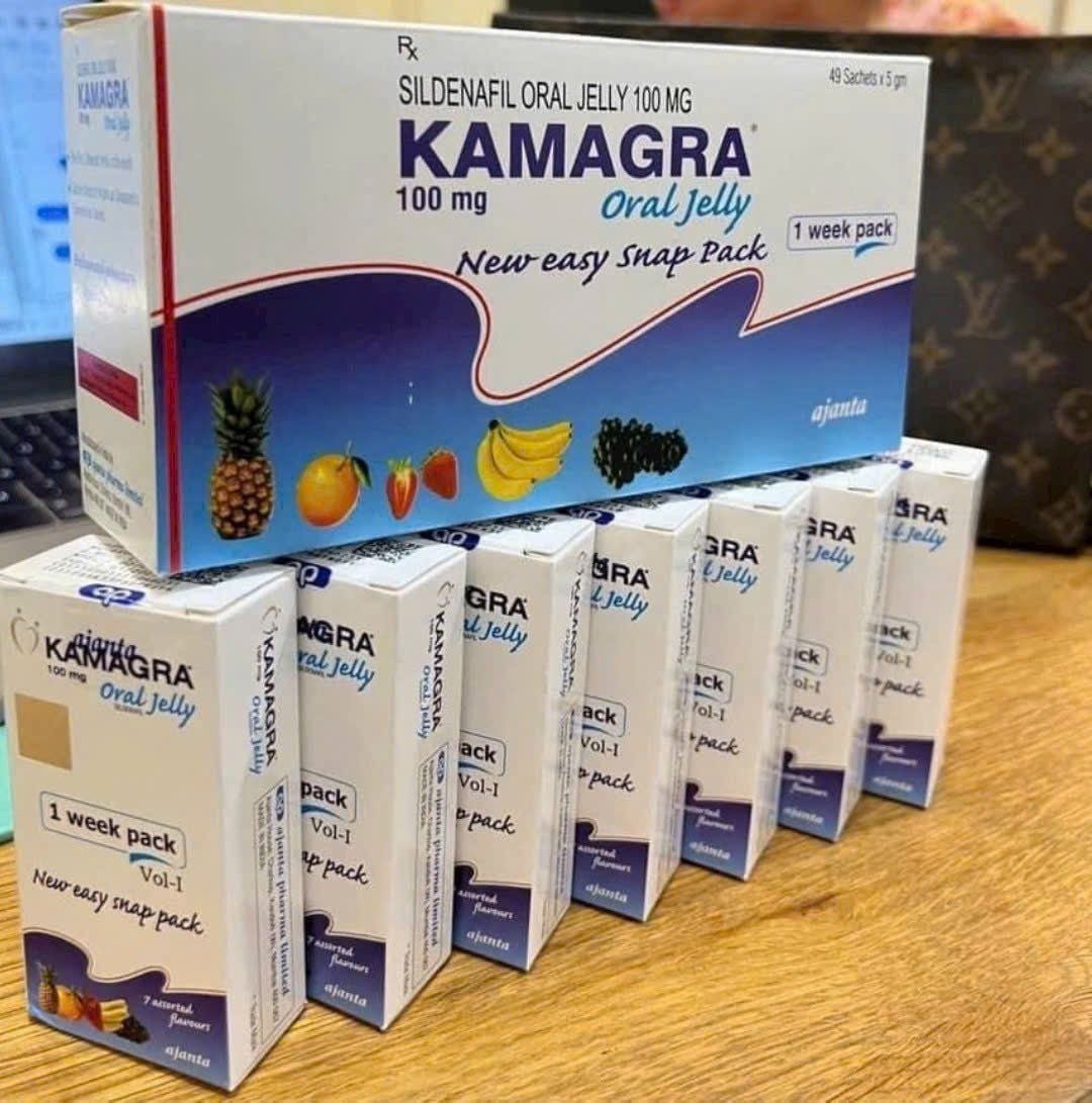  Kamagra Oral Jelly 100mg chính hãng – Dạng thạch uống tăng cường sinh lý nam giới 