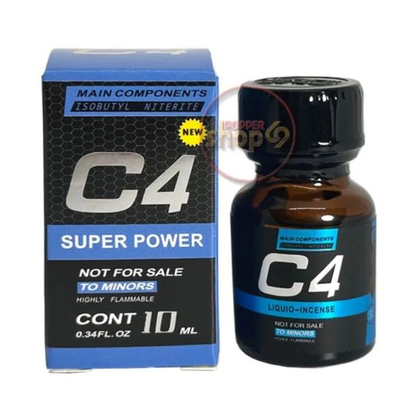  Chai hít tăng khoái bao phê kích thích Popper C4 Super Power Blue 10ml Che tên khi giao hàng 