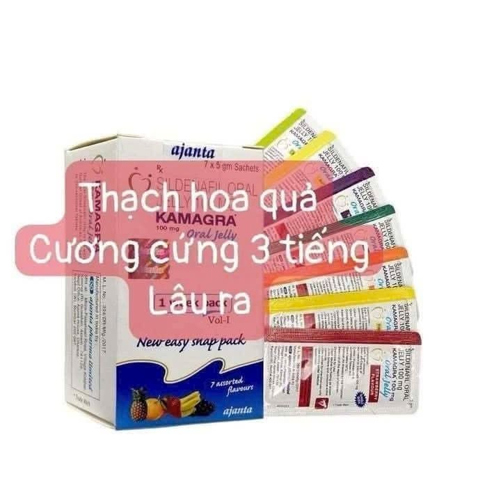  Kamagra Oral Jelly 100mg chính hãng – Dạng thạch uống tăng cường sinh lý nam giới 