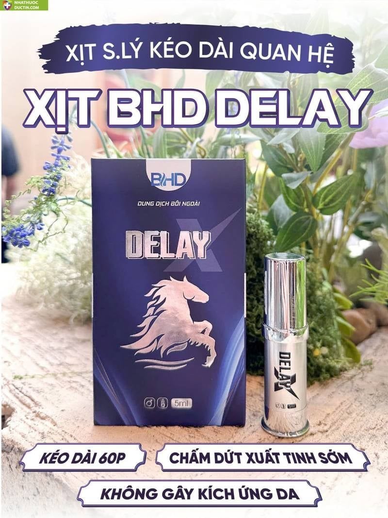  Xịt cải thiện sinh lí nam giới xuất tinh sớm Bổ Hoàn Dương Super BHD Mẫu Mới,Tăng khoái cảm, kéo dài thời gian quan hệ 