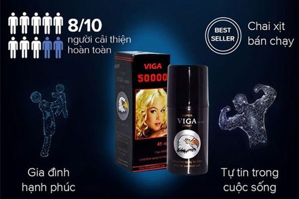  Chai xịt dành cho nam giới gia tăng bản lĩnh đàn ông Super Viga 50000 của Đức 