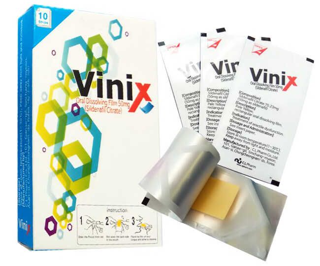  Tem Vinix 100mg kéo dài thời gian quan hệ hộp 10 tem 