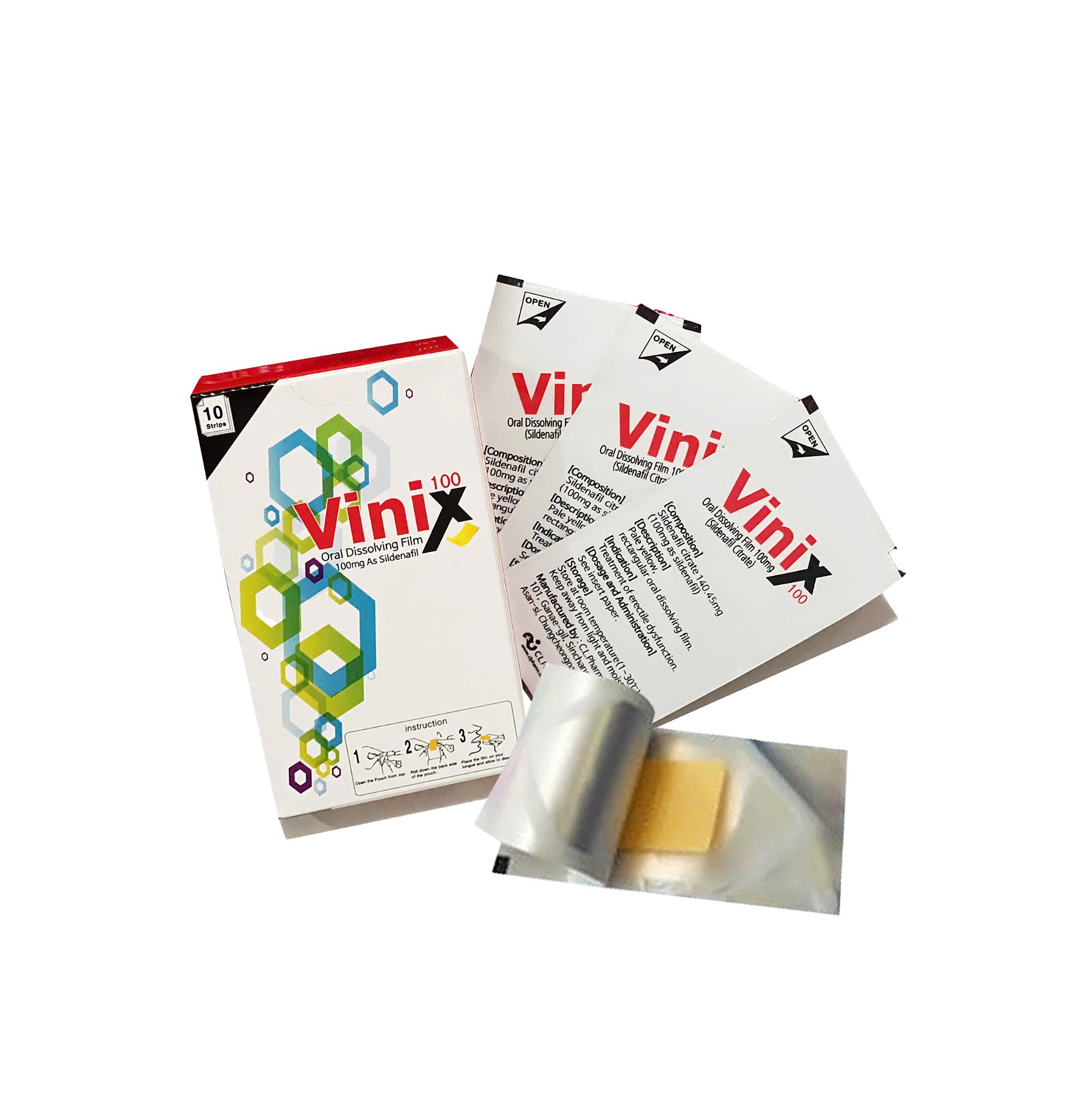  Tem Vinix 100mg kéo dài thời gian quan hệ hộp 10 tem 