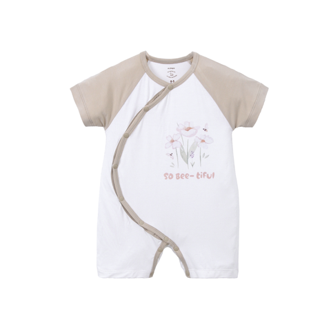 Bộ body cộc cài chéo Bamboo - MP0429 | size 0-9m