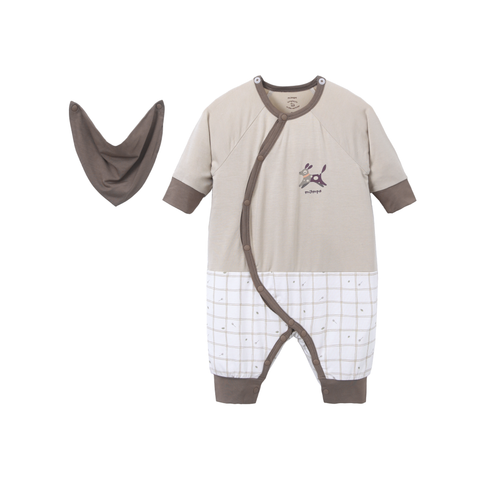 Bộ body dài cài chéo Bamboo - MP0452 | size 0-9m