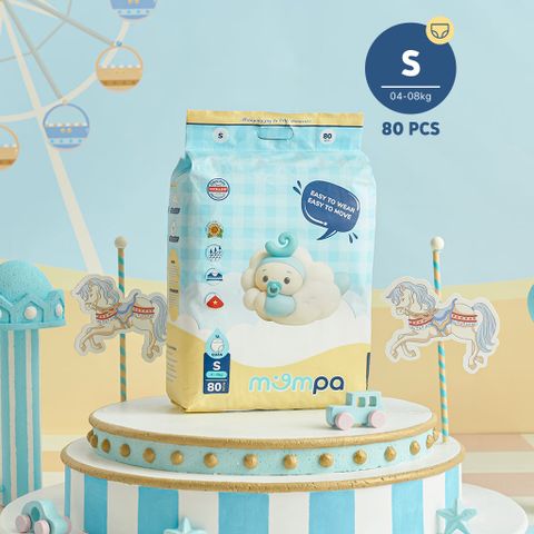 Bỉm Mompa - Tã quần, size S - 80 pcs
