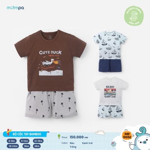 Bộ cộc tay Bamboo - MP 0052 | size 6-48m